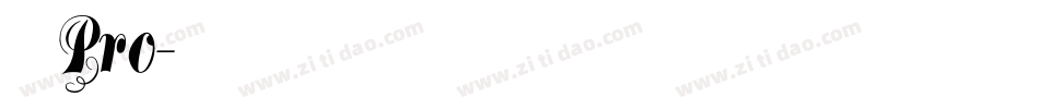 儷黑 Pro字体转换